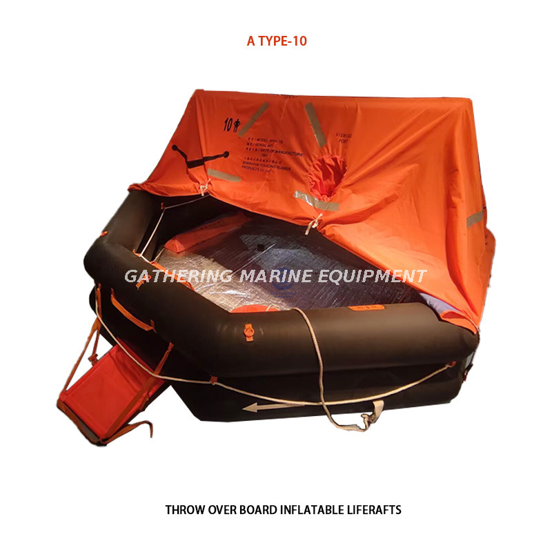 Marine Emergency Equipment ​SOLAS A Type-10 Person Self-Righting Inflatable Life Raft Liferaft