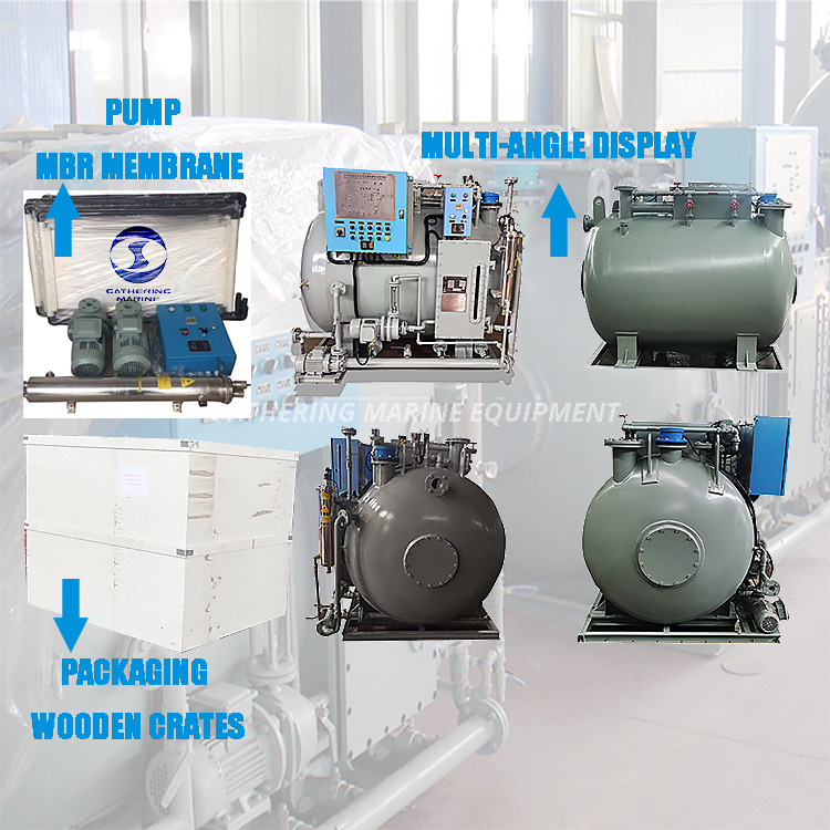 Automatically Controlled Black Water And Grey Water Purification Device for Small Ships