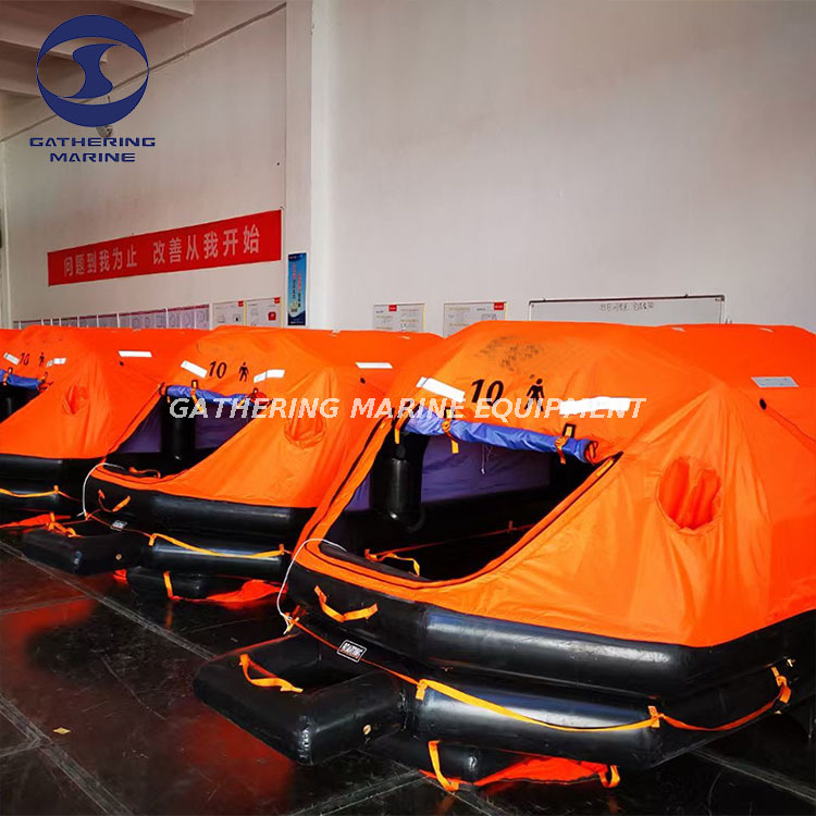 SOLAS 6-35persons Throw-Overboard Inflatable Life Raft with CCS EC Certificate