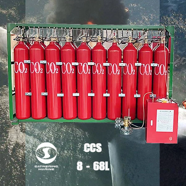 What are the common inspection items for stationary CO2 fire extinguishing systems?