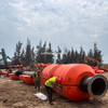 Marine Used Dredge Pipe Floater Buoy Plastic Dredging Pipe Floats Pontoon Floats
