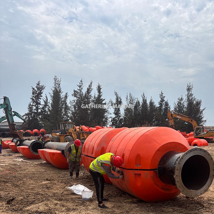 Marine Used Dredge Pipe Floater Buoy Plastic Dredging Pipe Floats Pontoon Floats