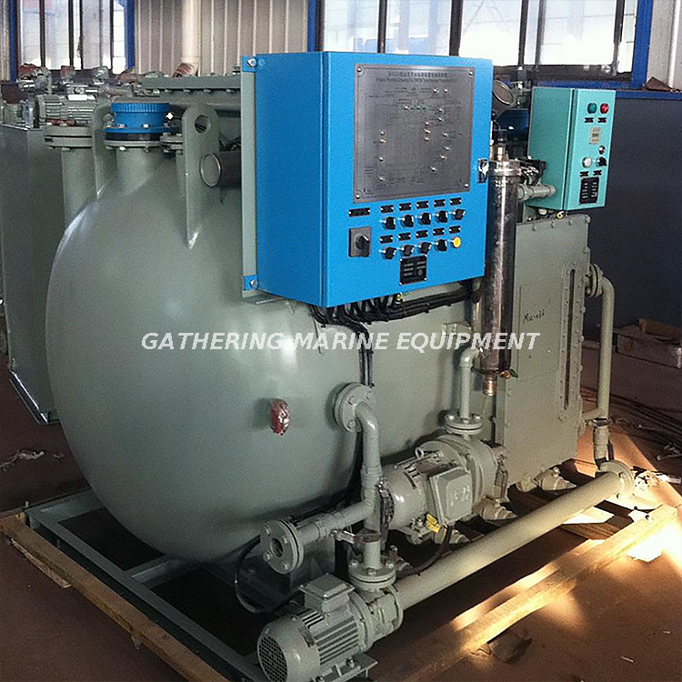 Automatically Controlled Black Water And Grey Water Purification Device for Small Ships