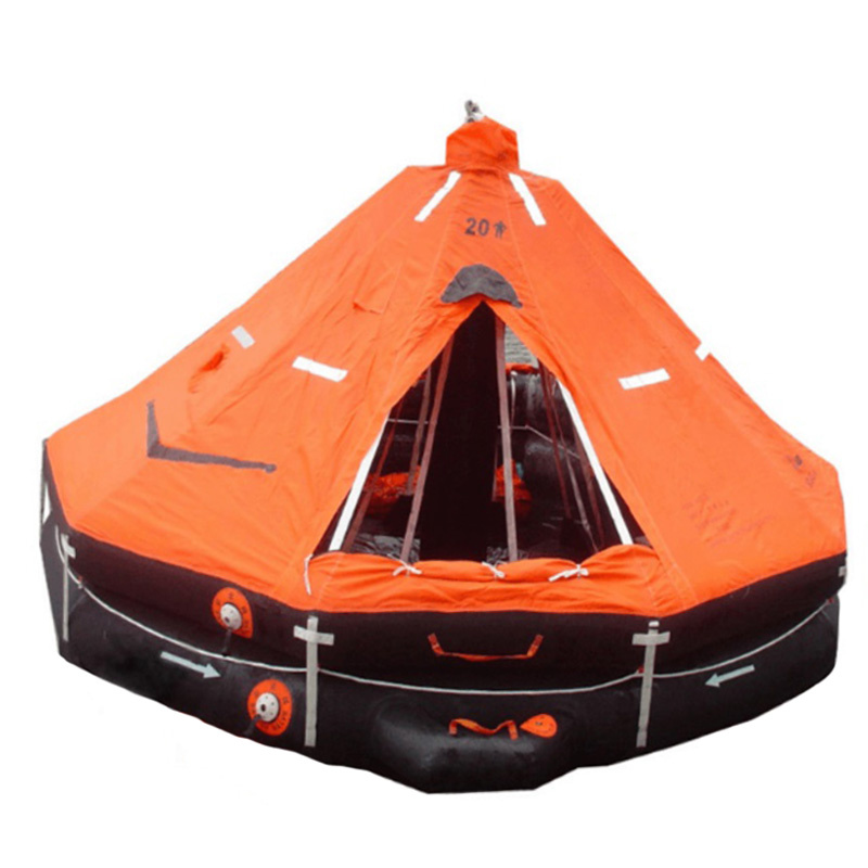 D launched liferaft (2