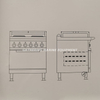 Marine Cooking Range With Oven Round Hot Plate type cooking range