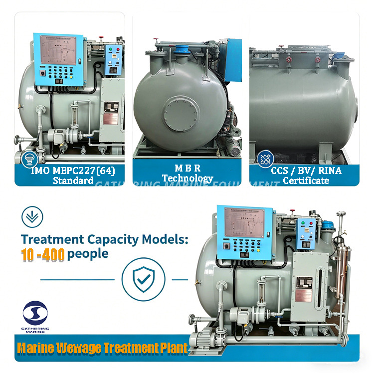 Automatically Controlled Black Water And Grey Water Purification Device for Small Ships