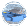 Green/blue/gray PE Plastic Fishing Boat Foldable Water Sports Boat