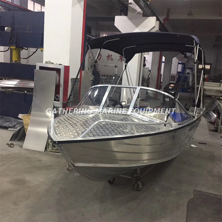 Aluminum Boat Fishing Rowing Durable Boat Aluminium-Alloy Hull