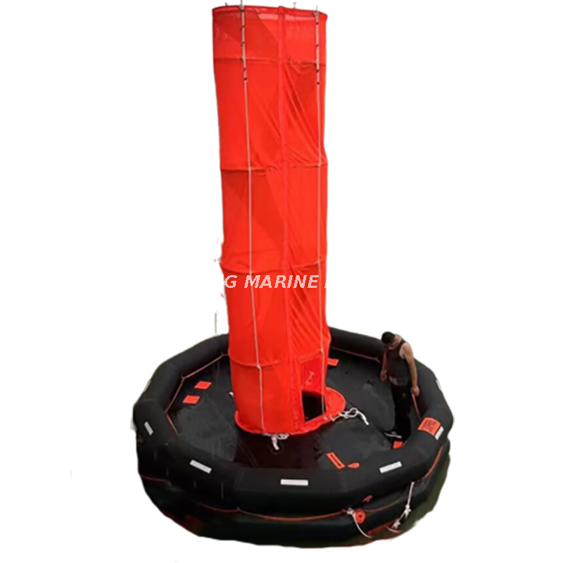 Vertical Type Marine Evacuation System with Double Chute 