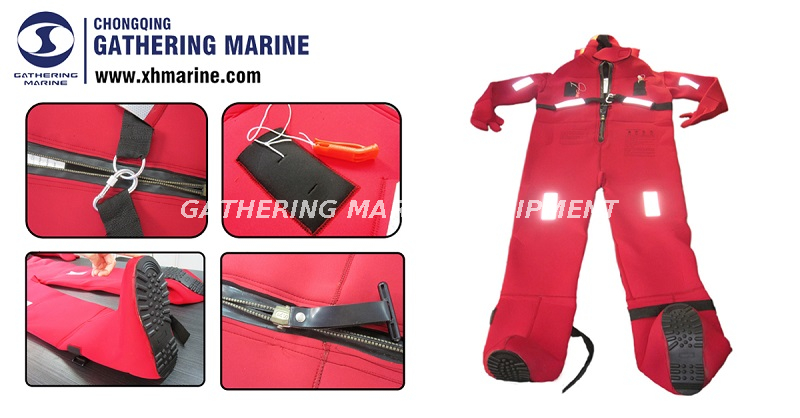 Survival Suit Mairne Cold Water Immersion Suit with Seperated Five ...