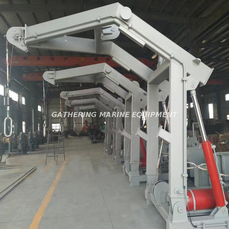 Rescue Boat Launching Appliance A Type Electric and Hydraulic Davit