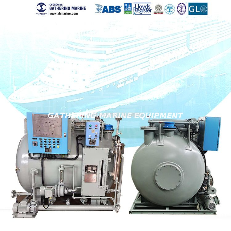 Automatically Controlled Black Water And Grey Water Purification Device for Small Ships