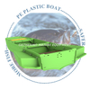 Green/blue/gray PE Plastic Fishing Boat Foldable Water Sports Boat