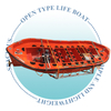 FRP Open Type Lifeboat Rescue Boat with Davit