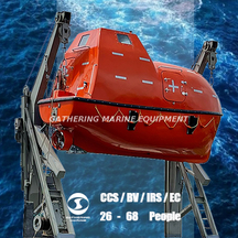 SOLAS Life Boats Totally Enclosed Lifeboat with Gravity Type Davit