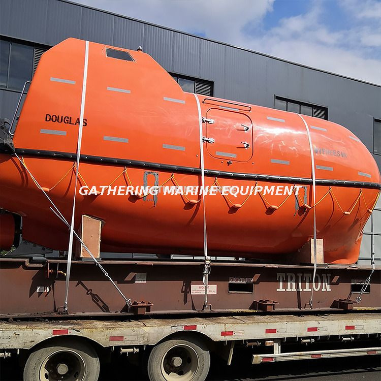 SOLAS Life Boats Totally Enclosed Lifeboat with Gravity Type Davit