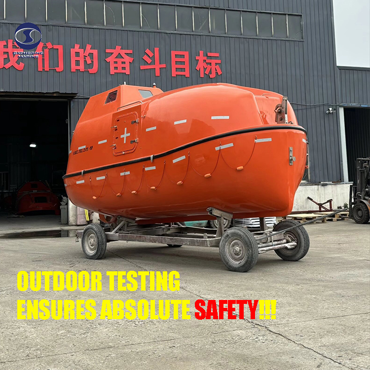 Key points for speed testing of fully enclosed lifeboats